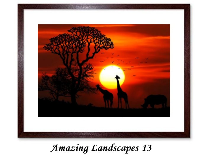 Amazing Landscapes Framed Print